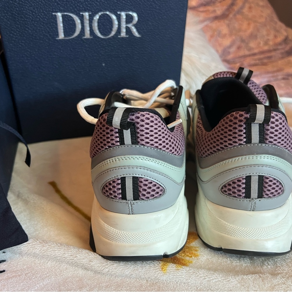 Dior Gray and Purple Luxury Sneakers Authentic and Like New - Picture 3 of 5